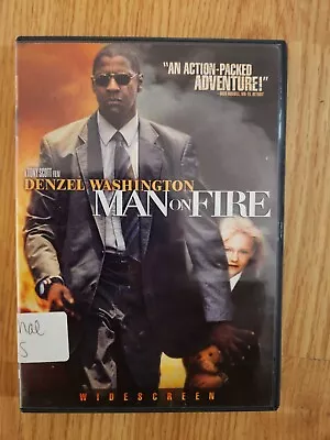 Man On Fire Denzel Washington Tony Scott Action Adventure DVD Region 1- USA • $5.99