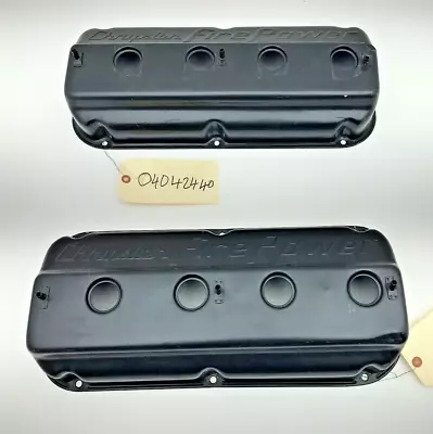 1957 1958 Chrysler Hemi Fire Power Valve Covers 392 Mopar Under Hood Accessory • $399.99