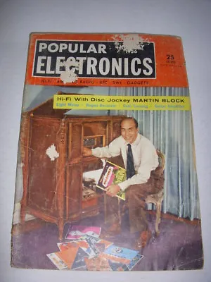 POPULAR ELECTRONICS Magazine JANUARY 1956 HI-FI WITH DISC JOCKEY MARTIN BLOCK • $12.99