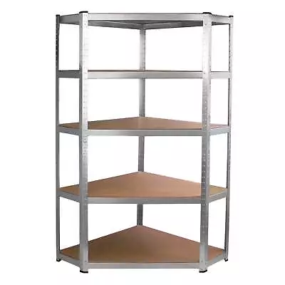 Corner Racking Garage Galvanised Shelving / 900mm X 300mm X 1800mm Racks Storage • £64.99