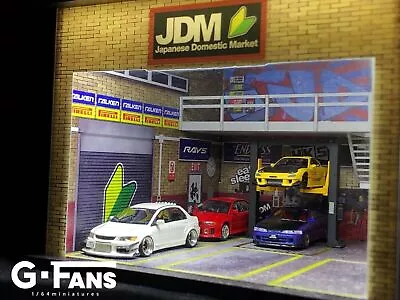 Japanese JDM Double Deck Diorama G-Fans 1:64 Scale • $54.95