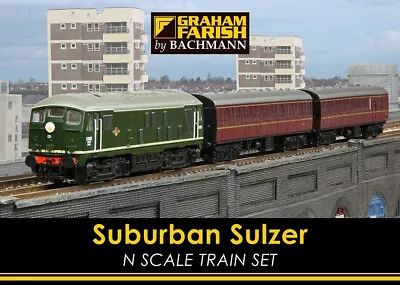 Graham Farish 370-062 Suburban Sulzer N-Gauge Train Set (N Scale / 1:148) • £194.50