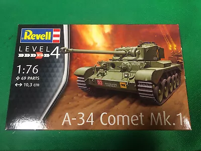 £8.99 • Buy Revell (Ex Matchbox) 1:76 British A-34 Comet Mk I Tank Kit With Diorama