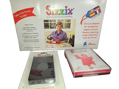 Sizzix Original Red Personal Die-Cutter Press Machine Pad Provo Ellison W/Extras • $45