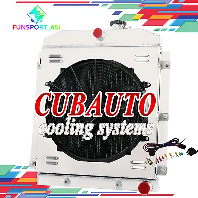 4-Row Radiator Shroud Fan Fit 1949-54 CHEVY 3100 3600 3800 3700 TRUCK 3.8L 5100 • $309