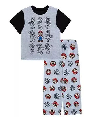 Super Mario Poses Boy's Character Short-Sleeved Pajama Set • $24.99