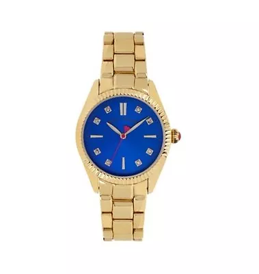 $45.99 • Buy Betsey Johnson Women's Gold-Tone Bracelet Watch 36mm BJ00441-02 NO BOX