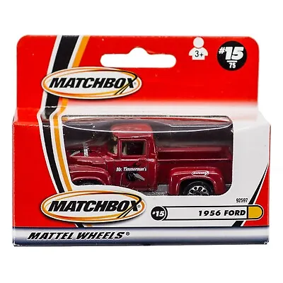 Matchbox #15 1956 Ford Pick-Up Truck Red Mr. Timmerman's New In Box 2001 • $7.99