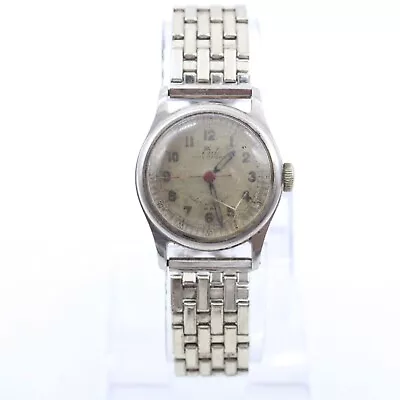 Vintage Mido Automatic Watch Mens Silver Tone Stainless Steel Expandable Band 50 • $78