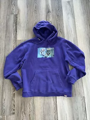 Vintage Y2K Lakai Skate Graphic Hoodie Sweatshirt L Purple • $14