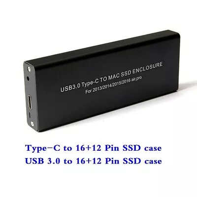 Type-C USB3.0 External SSD Enclosure For MacBook Air Pro Retina 2013/14/15/16/17 • $63.40