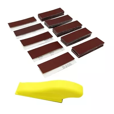 Micro Sander For Small Projects Finger Sander With 160pcs 90x30mm Sandpaper • $17.63