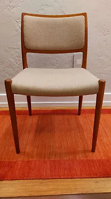 £323.74 • Buy Teak & Orig Wool Model 80 Chair By Niels Otto Moller For J.L. Moller Mobelfabrik