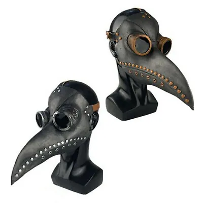 $10.19 • Buy Plague Doctor Mask Halloween Costume Bird Long Nose Beak Steampunk