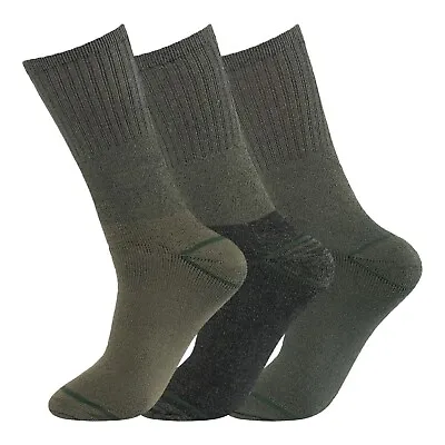 Mens Chunky Socks Military Work Boot Thick Thermal Winter Socks 2.8 Tog • £12.99