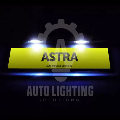For Vauxhall Astra J MK6 2009-2015 White LED Number Plate Light Bulbs Upgrade • $6.16