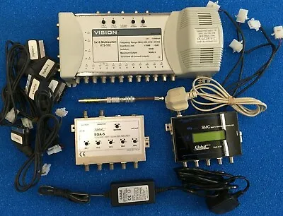 SATELLITE Multi Switch Kit SMC SMATV CONTROLLER VISION  EQA-5 AMP • £90