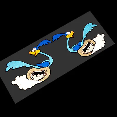 £4.95 • Buy Road Runner REFLECTIVE Stickers Decals Motorcycle Decals Graphics X 2 SMALL SIZE