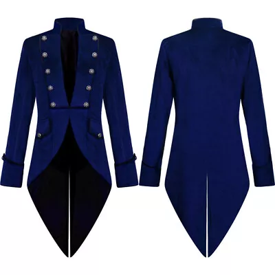 Morning Steampunk Mens Retro Gothic Jacket Frock Coat Steampunk Victorian • $56.59