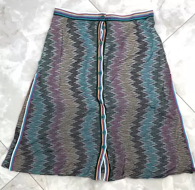 **42/08** SPORT MISSONI Knitted Stretch Skirt With Side Slits ITALY • $85