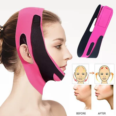 V-Line Chin Lift Up Slimming Mask Cheek Belt Face Slim Strap Band • £3.20