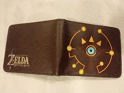 Zelda Breath Of The Wild Bi Fold Wallet ID Card Slots Bill Divider Coin Zipper  • $14.99