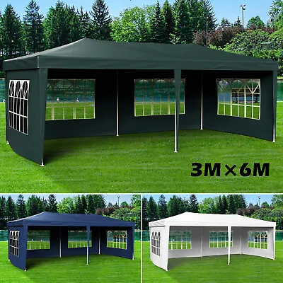 $118.90 • Buy Gazebo Marquee 3x6 Outdoor Tent Canopy Camping Wedding Party W/Side Wall&Window