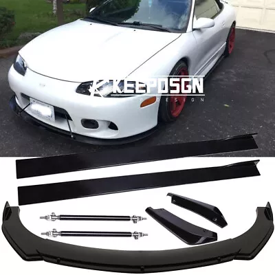 For Mitsubishi Eclipse Spyder Side Skirts Rear & Front Bumper Lip Splitter Rods • $176.50