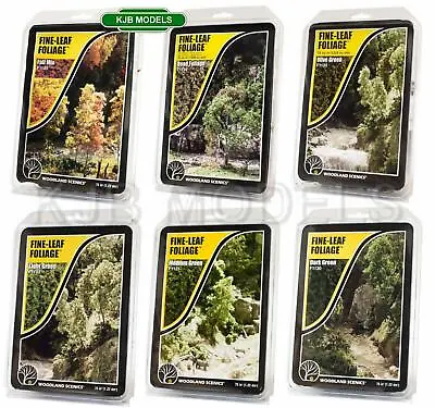 BNIB Woodland Scenics Fine Leaf Tree Foliage (N OO HO O Gauge) Choose From 6 • £12.95