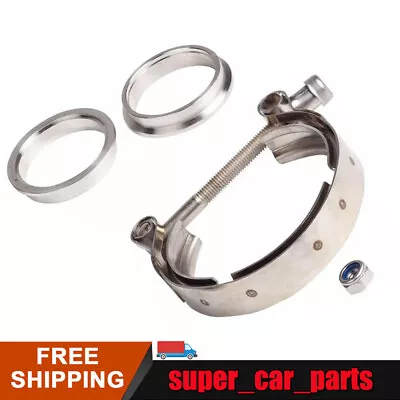 1PCS 3.0'' Inch Mild Steel V-Band Clamp + Flange Kit Male/Female Turbo Exhaust • $12.89