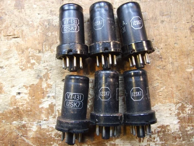 £10 • Buy ARC5 COMMAND SET   12SK7 TUBES  VT-131 Valve 6 Off Military Radio