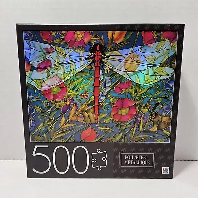 MB Foil Effect Metallique 500 Pc Puzzle Red Dragonfly/Libellule Rouge • $12.75