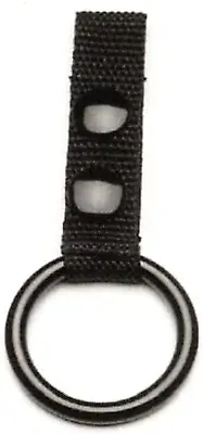 $17.39 • Buy Police Nylon Web Night Stick Baton Ring Holder For Duty Belt With 2 Black Snaps