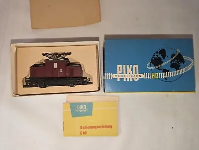 Vintage PIKO HO Lok E 69 Rot 5/6210 Engine W/ Original Box (untested) • $34.99