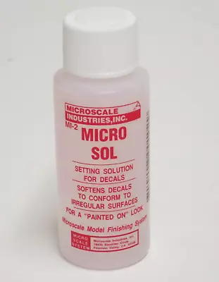 Microscale MI-2 Micro Sol Decal Setting Solution 1 Oz. • $4.50