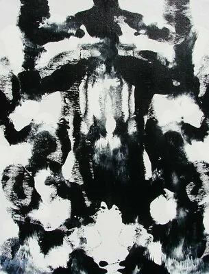 Modernist ABSTRACT PAINTING Expressionist MODERN ART Rorschach WILD WEST FOLTZ  • $65