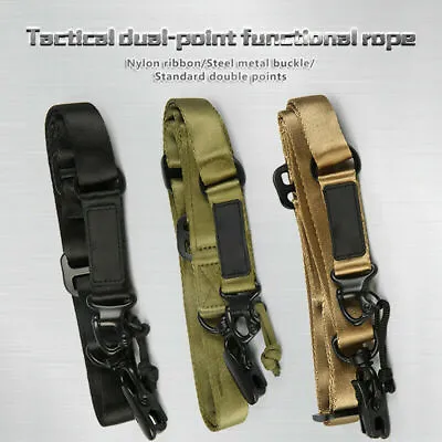 Tactical QD 2 Point Sling Quick Detach Nylon Belt Rope Trap Fit Or MAGPUL MS2 US • $10.99