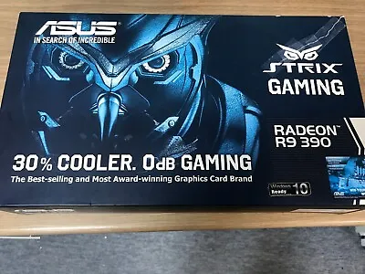 ASUS Strix Gaming Radeon R9 390 Graphics Card + Box And Original Packaging • £199.99