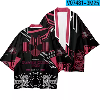 Masked Rider Anime Kamen Rider Unisex Casual Short Sleeve Cosplay T-shirt J46 • $21.99