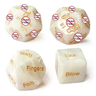 4Pcs Sex Dice Set Erotic Love Sexy Funny Flirting Toy Couples Adult Game Dices • £4.49