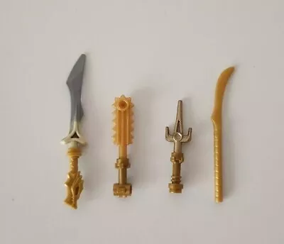 4 LEGO Ninjago Weapons: Golden Ninja Dragonbone Sword Hilt 36017 • $10.95