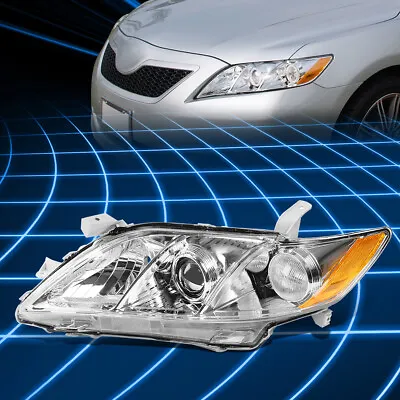 For 07-09 Camry Chrome Housing Amber Corner Projector Headlight Lamp Replacement • $59.88