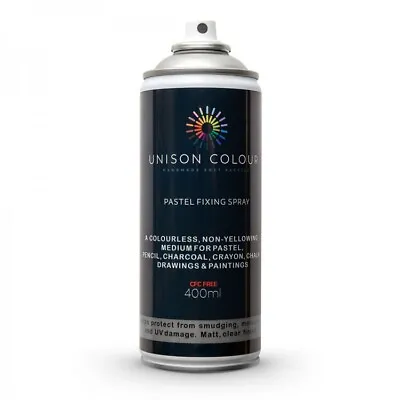 Unison Pastel Spray Fixative 400ml Aerosol - Pastel Pencil Charcoal • £22.99