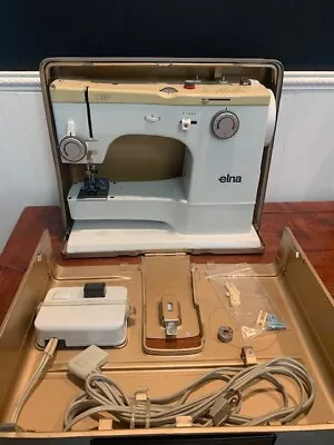 Vintage Elna Sewing Machine With Case • $50