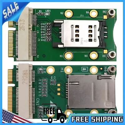 Mini PCI-E Adapter For 3G/4G WWAN LTE WLAN CDMA GPS Card With SIM Card Slot • $12.79