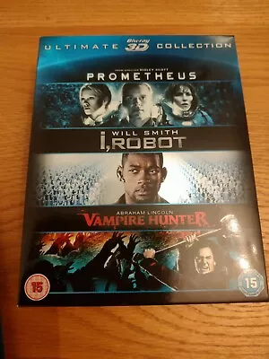 Prometheus / I Robot / Abraham Lincoln Vampire Hunter Triple Pack (3D Blu-Ray)  • £9.95