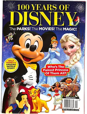 100 Years Of Disney Magazine Issue 41 The Parks The Movies The Magic ! • $8.95