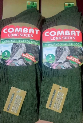 £3.99 • Buy 6 Pairs Mens Long Army Military Socks Thermal Hiking Boots Combat Warm UK 6-11