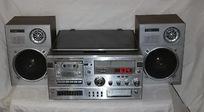 Vintage Stereo System Yorx M2682-U AM/FM Stereo Cassette 8 Track Turntable • $125