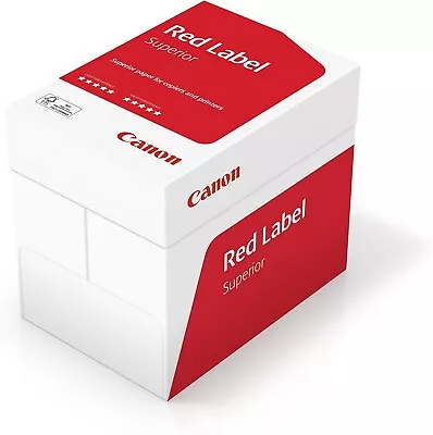 Canon Red A4 Printer Copier Paper 80gsm – Box Of 5 Reams 2500 Sheets • £34.99